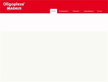 Tablet Screenshot of oligoplexe.de